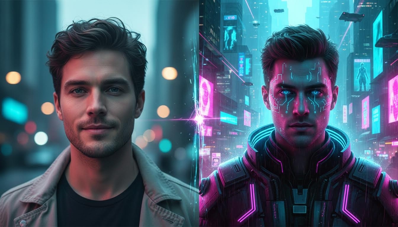How to Use a Cyberpunk Filter to Turn Photos into Neon Futuristic Art
