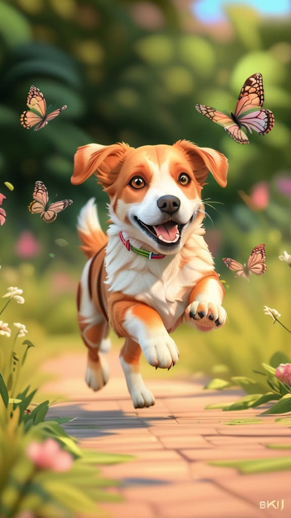 AI 3D Style Dog Photo