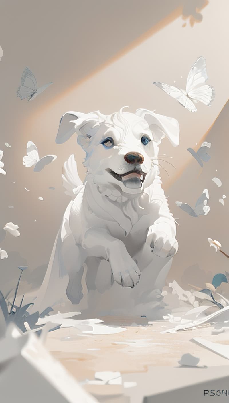 Angle Dog Photo