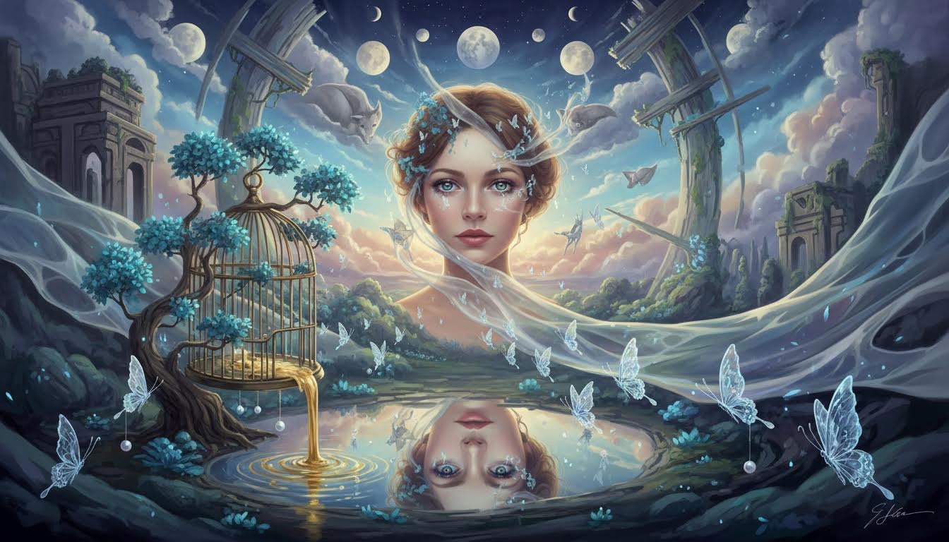 Dreamscape, melting-time, and symbolic surreal styles