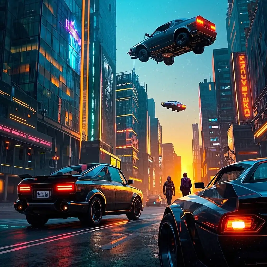 Future City AI Painting