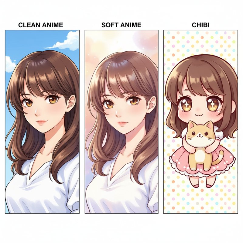 Clean vs soft vs chibi anime styles