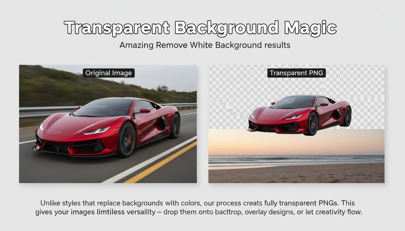 Remove White Background effect example