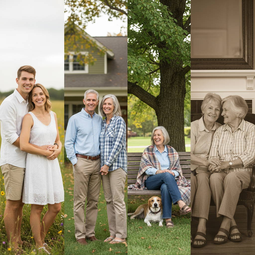 Age together couple photo example