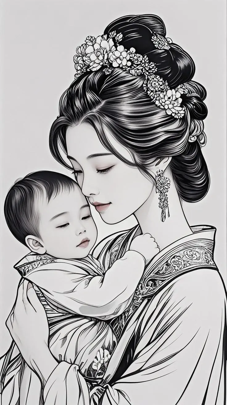 Party coloring page example