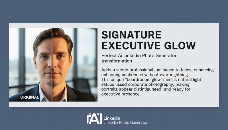 LinkedIn profile photo styling example