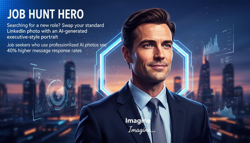 AI-generated executive portrait for LinkedIn profile