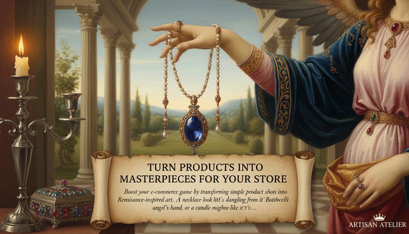 Online store product image of jewelry styled as Renaissance-era aristocratic jewelry