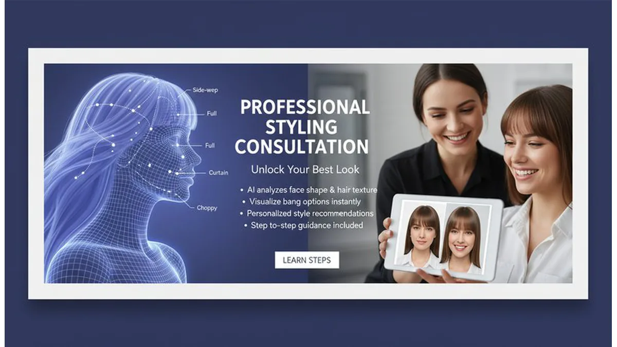 Multiple bangs styles examples