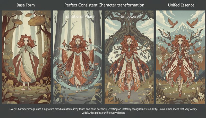 Consistent character generation example