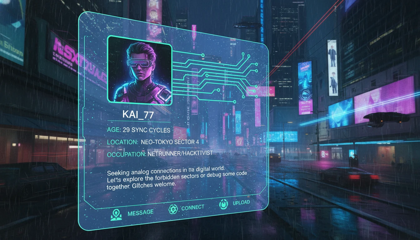 Dating profile preview