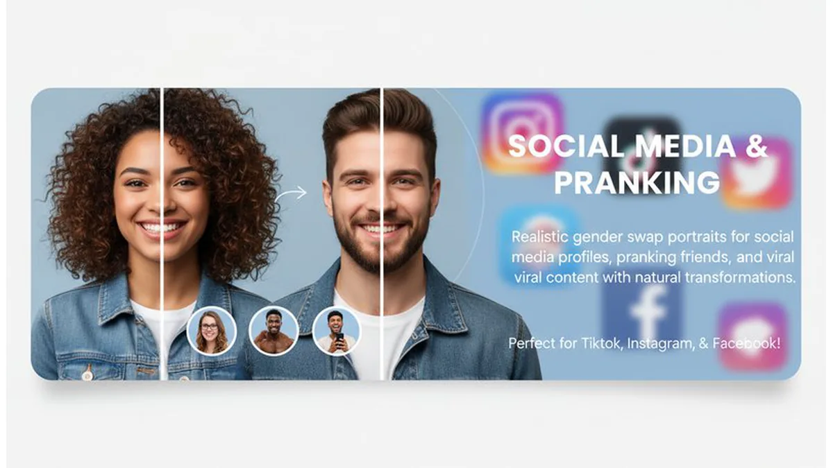 Gender swap social media example