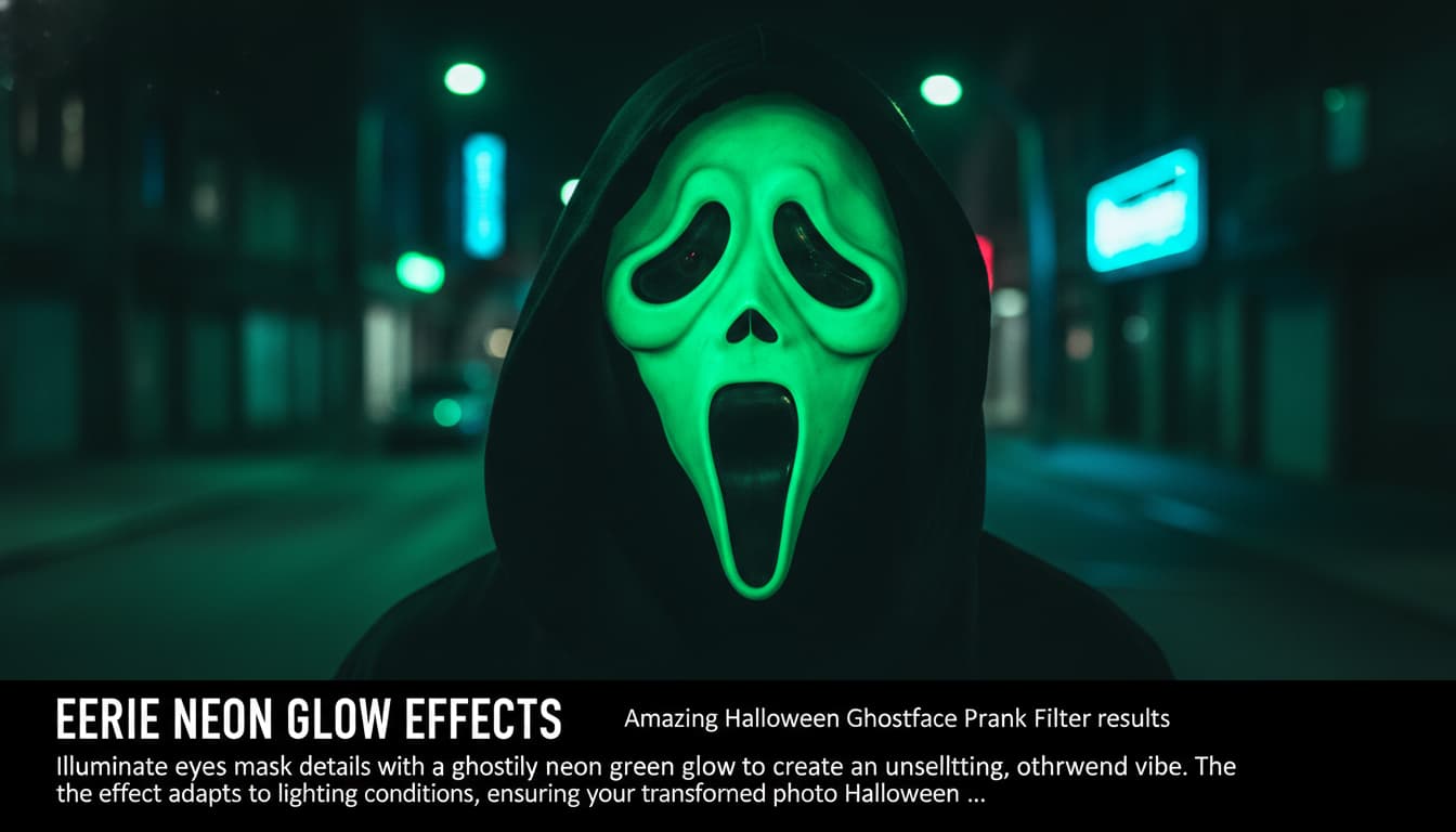 Halloween Ghostface Prank Filter effect example