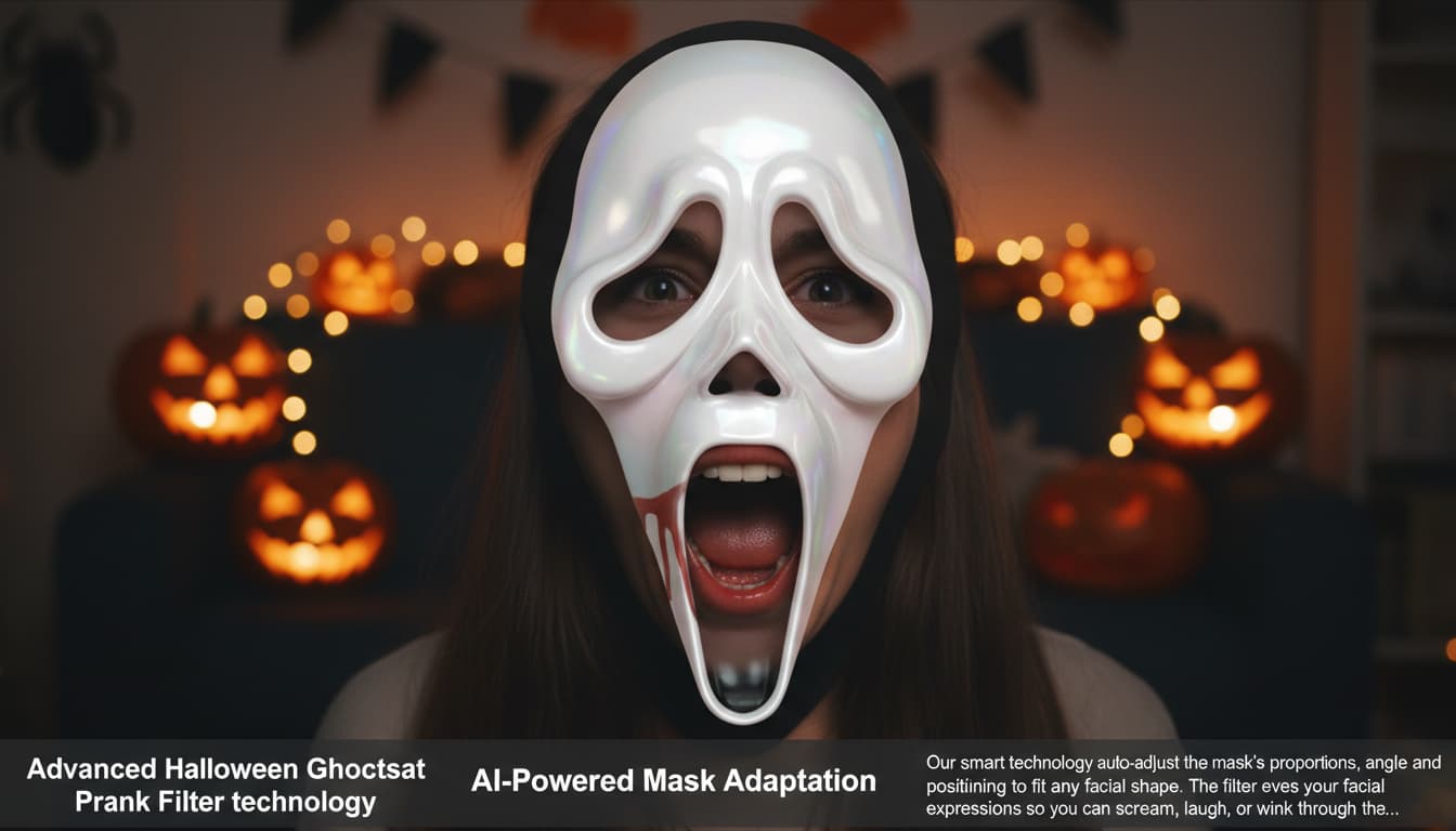 Halloween Ghostface Prank Filter advanced example