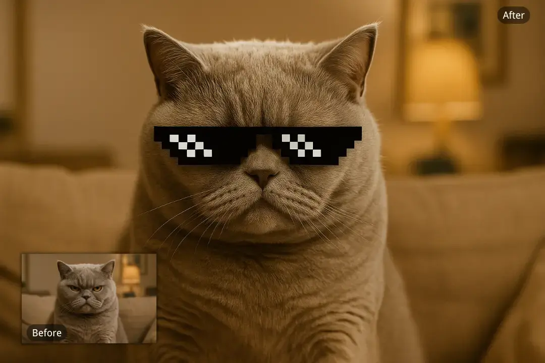 AI glasses filter examples