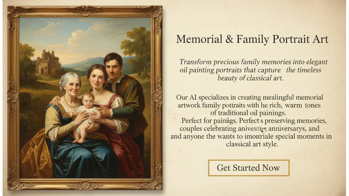 Oil painting portrait technology