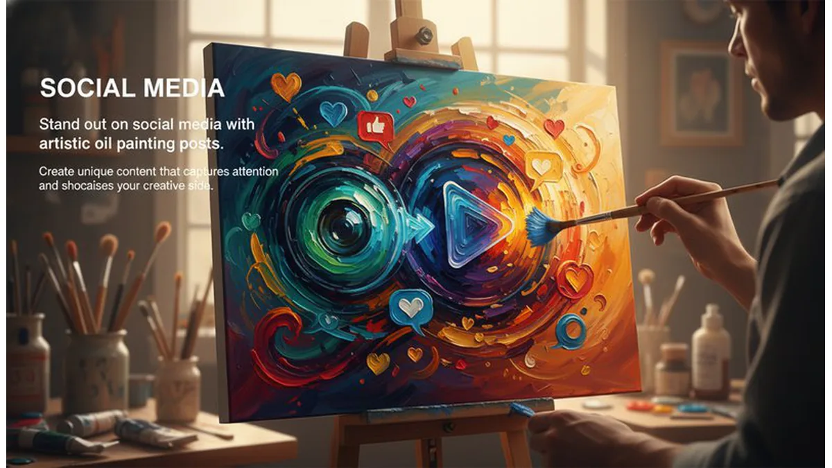 Oil painting social media preview
