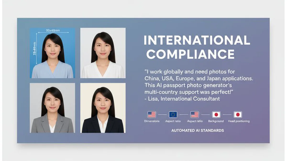 AI passport photo generator official preview