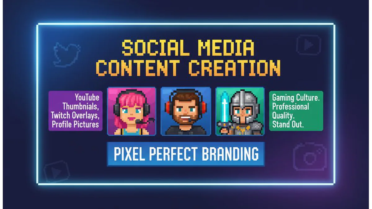 Social media pixel art content