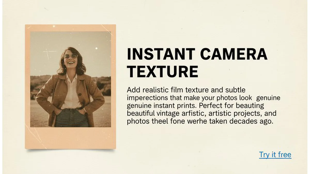 Polaroid instant camera style