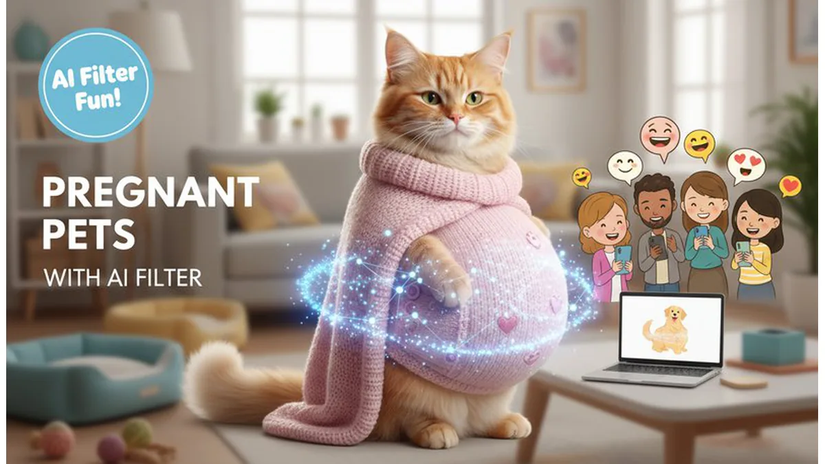 Pregnant pets AI filter preview