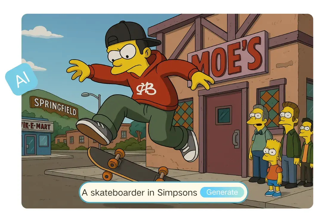 Simpsons character preview