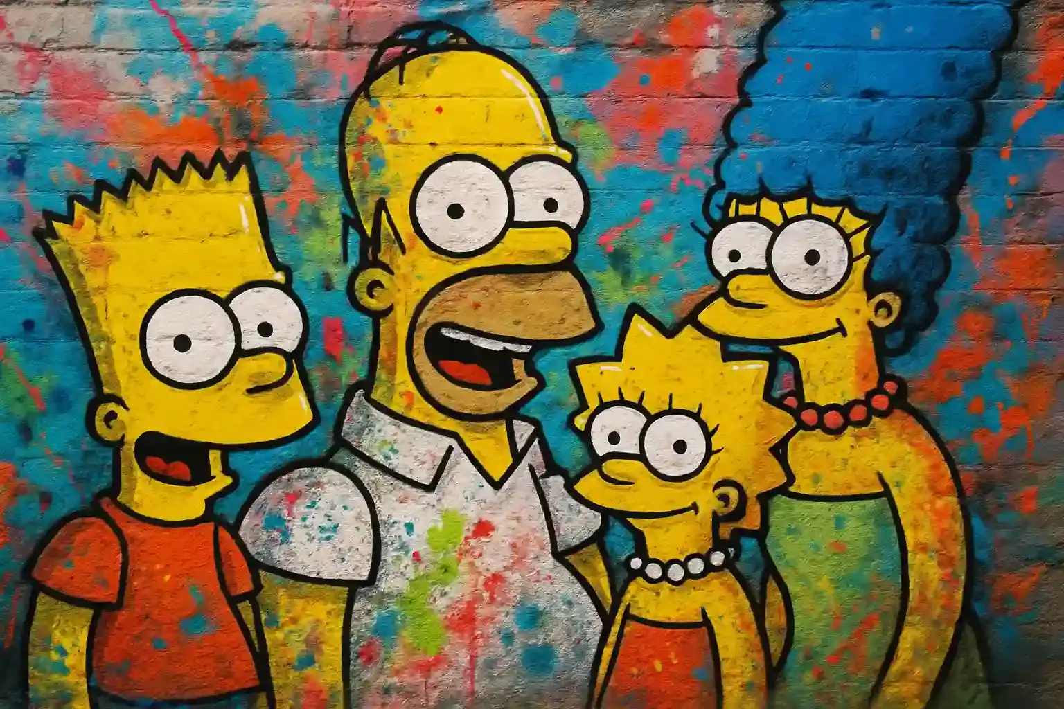 Simpsons cartoon style