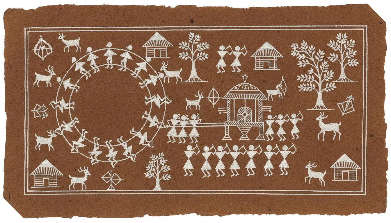 Warli color palette examples
